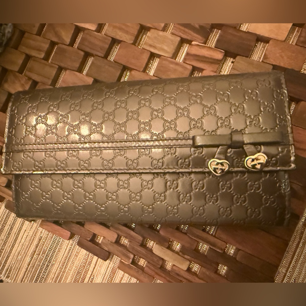 Grey Microguccissima Continental Wallet - Picture 7 of 8
